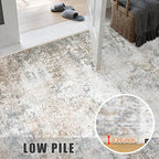 9x12 Area Rug Living Room Rug: Washable Modern Abstract Soft Thin Rug Indoor - Image 8