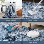 Rugflix 3x10 Runner Rug for Hallway, Washable Navy Blue Long Runners | Machine - Image 4