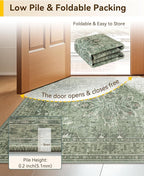 RELEANY Washable Area Rug, Runner 2'6"x14', Water Repellent, Pet Friendly - Image 4