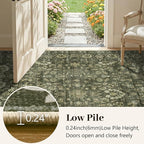4x6 Ft Area Rugs for Living Room, Soft Non-Slip Machine Washable Rug, Vintage - Image 8
