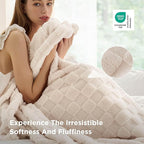 Bedsure GentleSoft Cream Throw Blanket - Image 4