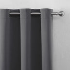 Grey Blackout Curtains 42 x 63 Inch Length/Set of 2 Curtain Panels/Thermal - Image 7