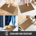 Sturdy Front Door Mat, Absorbent Muddy Dirt Resist Welcome Door Mats Outdoor - Image 3