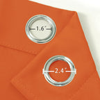 Blackout Curtains 66 x 84 inch/Orange Curtains Set of 2 Panels/Thermal - Image 6
