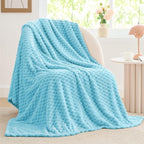 BEDELITE Light Blue Throw Blanket by BEDELITE