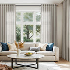 Silver Grey Linen Curtains 108 Inches - Image 5