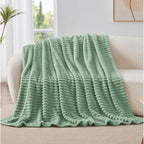 BEDELITE Striped Fleece Throw Blanket, Soft Cozy, Lightweight Warm, - Image 7