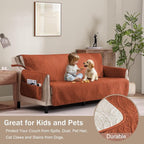 Soft Quilted Couch Cover with Pockets - Image 8
