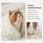 Bedsure GentleSoft Fluffy Cream King Size Blanket - Image 3