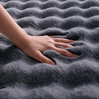 Gray Rabbit Plush Rug 5'x8', Fluffy Shaggy Area Rug - Image 6
