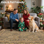 4x6 Area Rug for Bedroom Beside Rug, Laundry Room, Washable Non-Slip Low Pile - Image 5