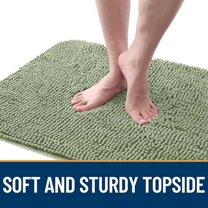 OLANLY Dog Door Mat for Muddy Paws 47x20, Super Absorbent Chenille Mud Mat | - Image 4