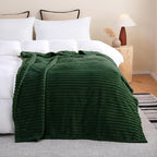 Green Fleece Throw Blanket 90”×90” - Image 2