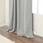 Pitalk 54 Inch Curtains 2 Panel Set 100% Blackout Linen Textured Room Darkening - Image 8