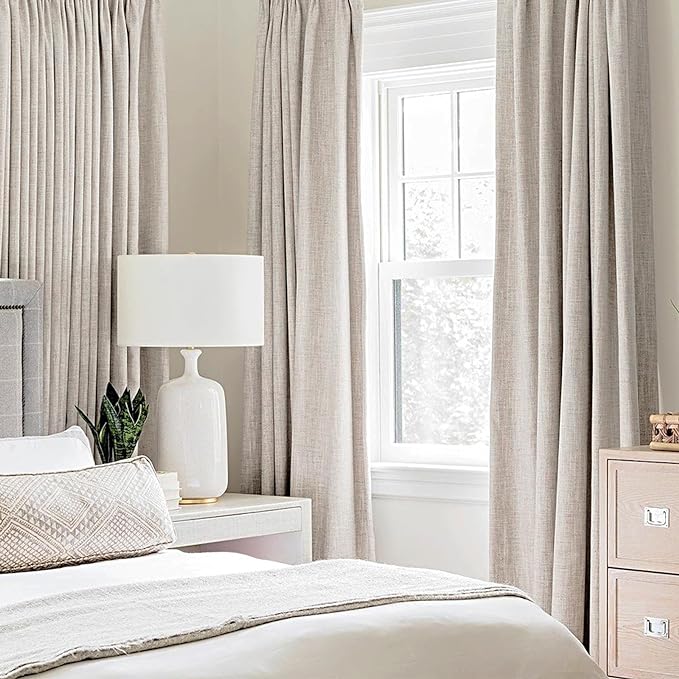 MIULEE 100% Blackout Linen Curtains - Image 4