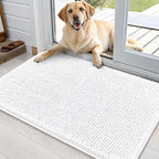 OLANLY Dog Door Mat for Muddy Paws 36x24, Super Absorbent Chenille Mud Mat | by OLANLY
