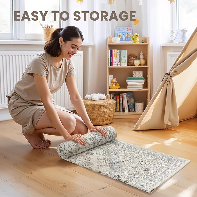 2'6 x 16' Runner Rug Non Slip, Washable Kitchen Rugs, Living Room, Extra Long - Image 7