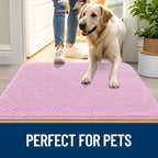 OLANLY Dog Door Mat for Muddy Paws 47x24, Super Absorbent Chenille Mud Mat | - Image 6