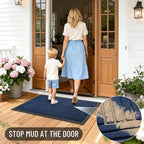 OLANLY Front Door Mat Outside Entrance 33x21, Waterproof Heavy-Duty Doormat | - Image 7