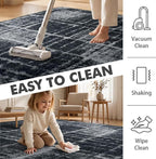 8x10 Ft Extra Large Shag Rugs for Living Room, Tie Dyed Ultra Soft Fluffy Furry - Image 8