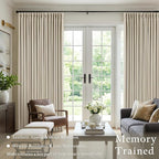 Oatmeal Beige Extra Wide Blackout 60 x 108 Inch Pinch Pleat Curtain 1 Panel | - Image 5