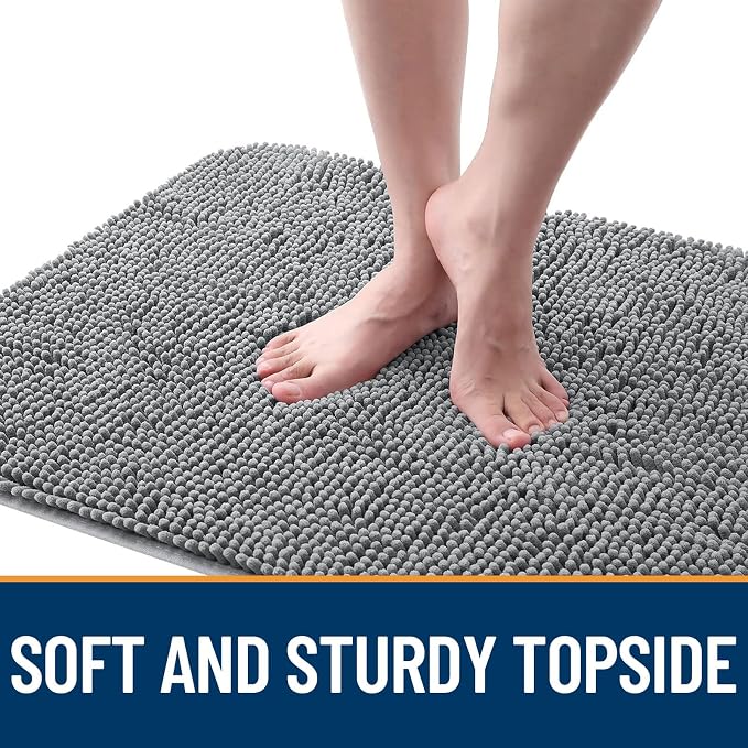 OLANLY Dog Door Mat for Muddy Paws 48x30, Super Absorbent Chenille Mud Mat | - Image 4