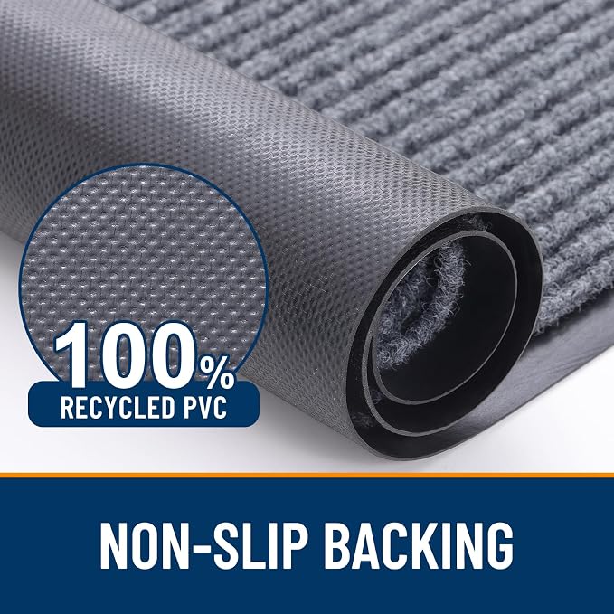 OLANLY Front Door Mat 33x21, Waterproof Heavy-Duty Indoor Outdoor Doormat | - Image 3