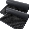 OLANLY 2-Pack Front Door Mats 47x23, Waterproof Heavy-Duty Doormats | Off-Black by OLANLY