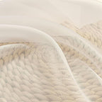 Cream Sheer Curtains 108 Inches Long 2 Panels - Image 6