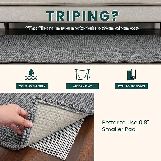KOZYFLY Cotton Runners Rugs for Hallway 3x10, Wide Washable Runner Rug - Image 7