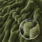 Exclusivo Mezcla Striped Fleece Throw Blanket - Image 5