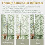 Furman Cafe Curtains 36 Inch Length 2 Panels Set, Elegant Geometric Jacquard - Image 5