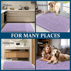OLANLY Dog Door Mat for Muddy Paws 40x32, Super Absorbent Chenille Mud Mat | - Image 8