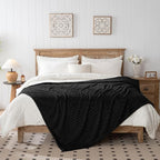 90x90 Inch Black Queen Large Blanket - Image 4