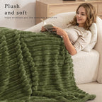 Exclusivo Mezcla Striped King Size Fleece Blanket - Image 2