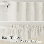 RYB HOME Linen Sheer Curtains - Image 2