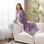 Snuggle Sac Buttery Purple Throw Blanket - Image 5