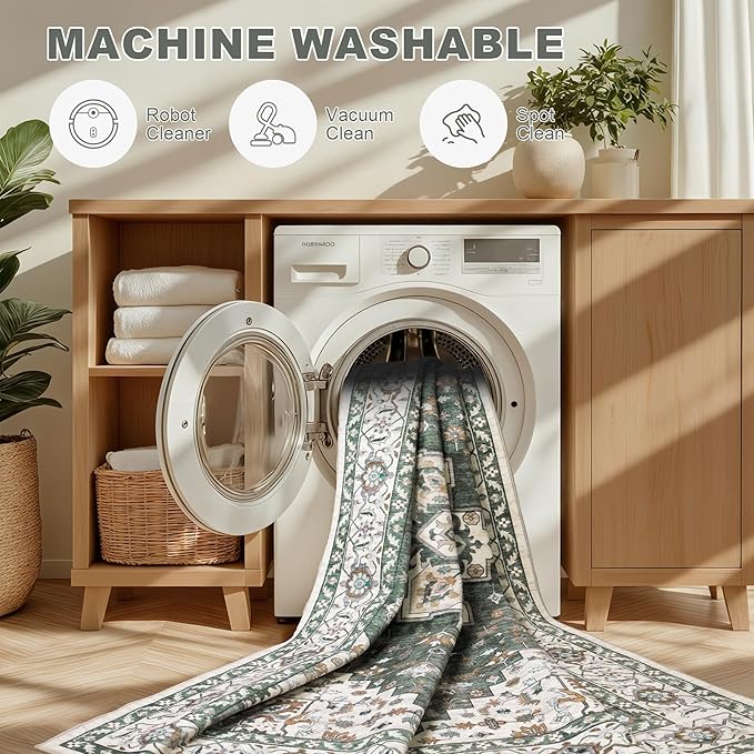 10x14 Area Rugs Living Room: Washable Rug - Image 6