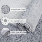 Chicrug Soft Runner Rugs for Bedroom Living Room Plush Fluffy Rug 2x7 | Shag - Image 6
