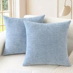 CaliTime Decorative Couch Throw Pillow Covers 22 X 22 Inches Baby Blue | Pack by CaliTime