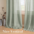 H.VERSAILTEX Linen Curtains 90 inches Long Linen Curtains/Natural Linen Blended - Image 7