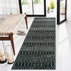 Lahome Moroccan 2x6 Black Runner Rug Non-Slip, Kitchen Rug Runner Washable by Lahome