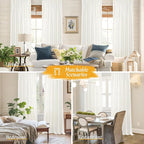 Natural Linen 63 Inch Length Curtains - Image 6