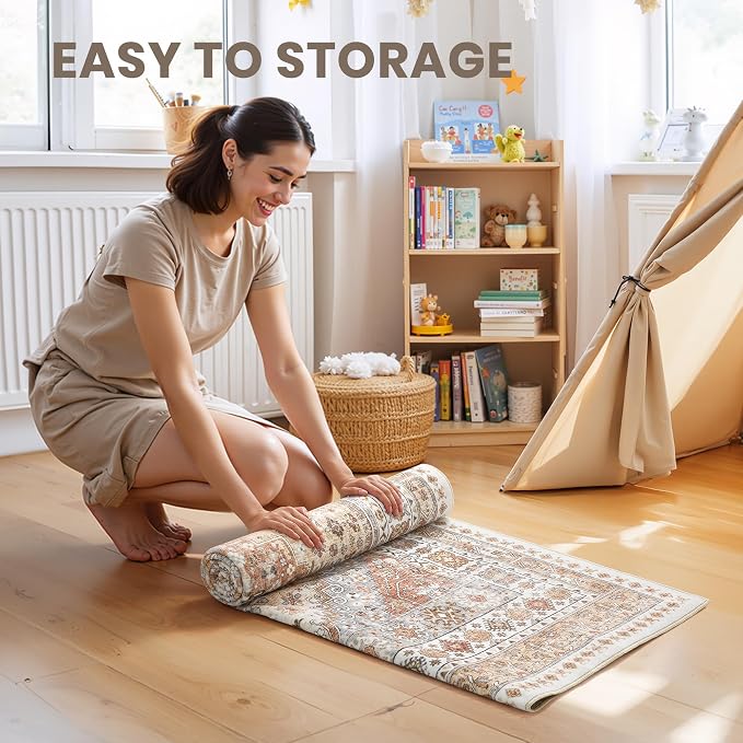 3x10 Runner Rug Non Slip, Washable Hallway Runner Rug, Laundry Room, Soft - Image 9