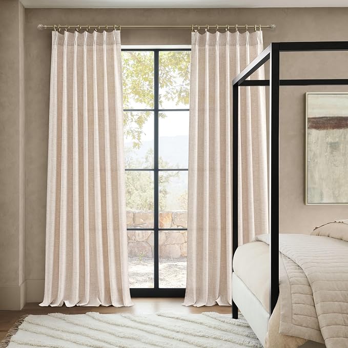 PleatedDrapes Custom Curtains for Living Room 2 Pages, Linen Curtains 102 - Image 6