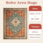 SERISSA 3x14 Washable Non Slip Boho Runner Rug - Image 6