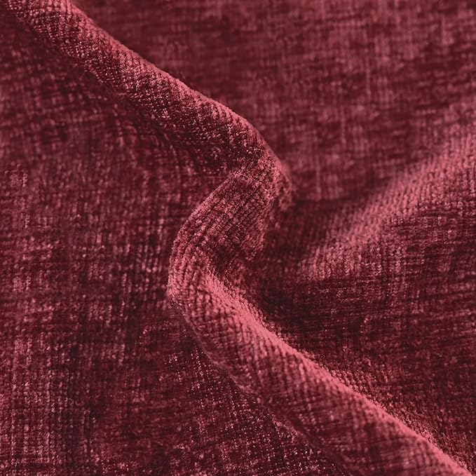 CaliTime Decorative Couch Throw Pillow Covers 20 X 12 Inches Burgundy | Pack of - Image 2