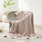Snuggle Sac Heather Taupe Throw Blanket - Image 7