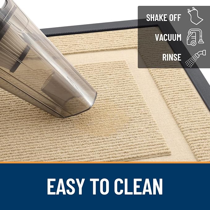 OLANLY Front Door Mat Outside 59x40, All-Season Heavy-Duty Rubber Doormat | - Image 6