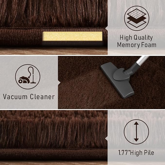LOCHAS 2x8 Runner Rugs for Hallway, Fluffy Area Rugs for Bedroom - Image 5